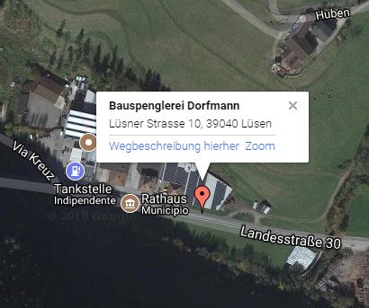 Bauspenglerei Dorfmann Anfahrt